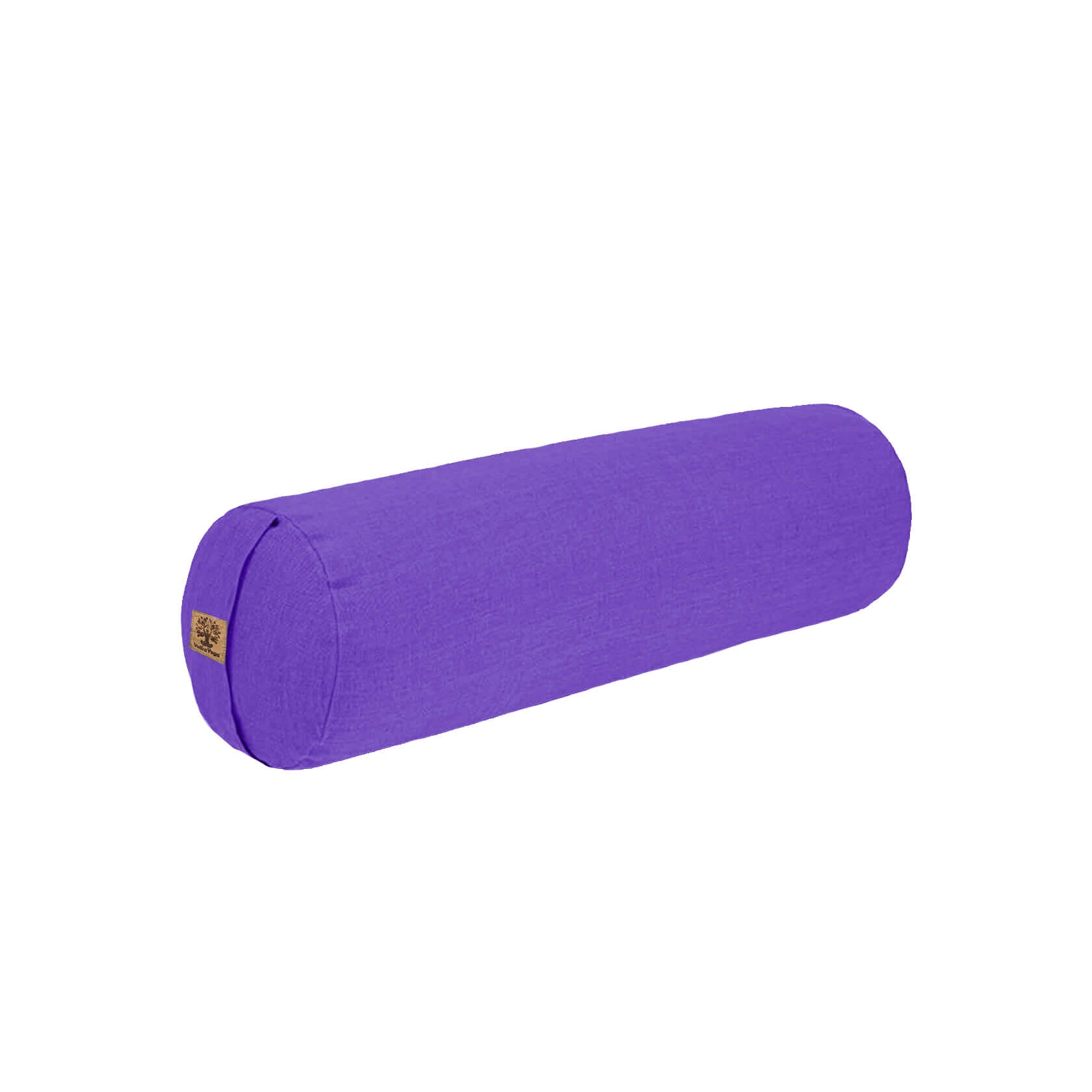 Round Yoga Bolster in purple