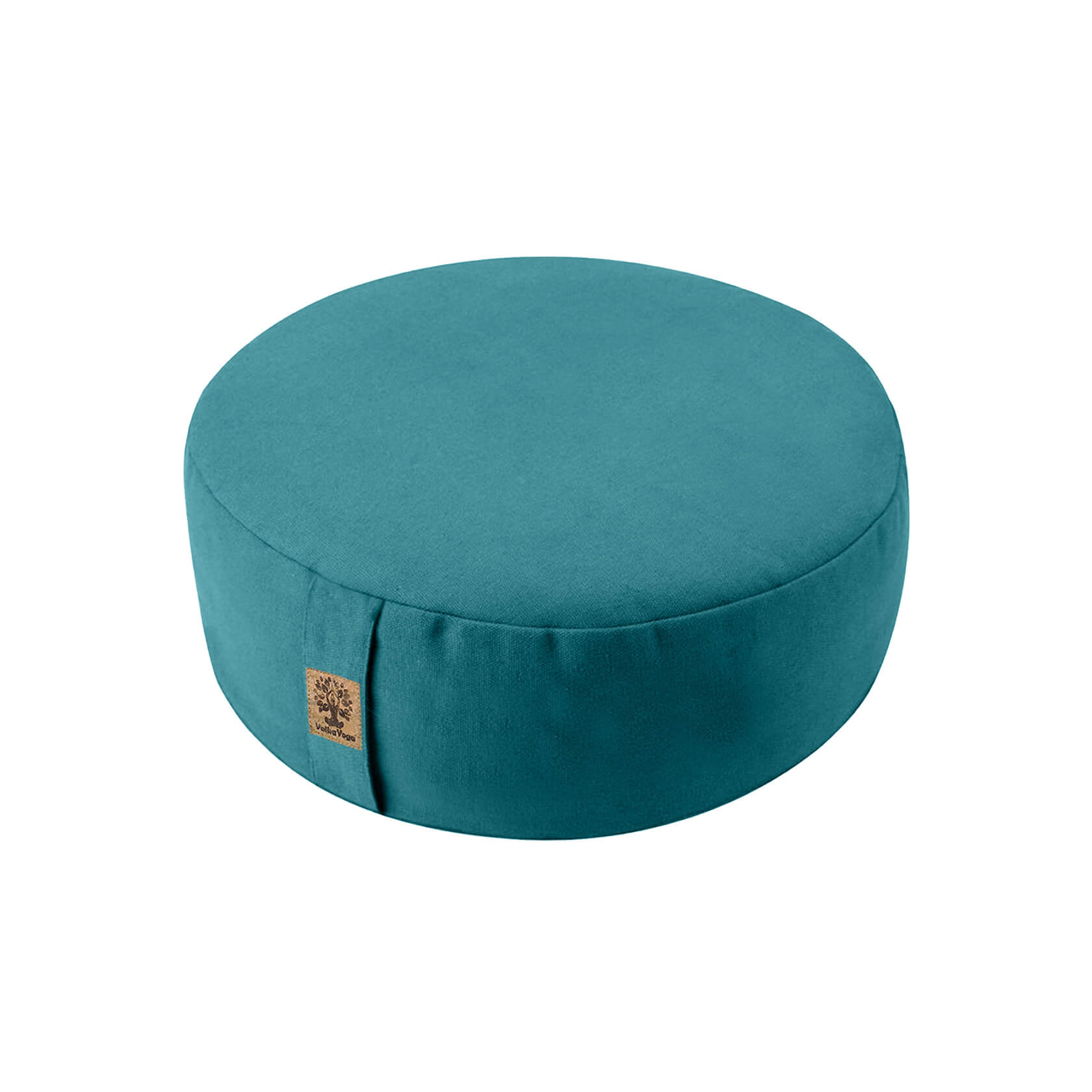 Turquoise cotton meditation cushion