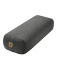 Rectangular yoga bolster in grey