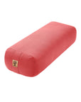 Rectangular yoga bolster in pink