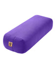 Rectangular yoga bolster in purple