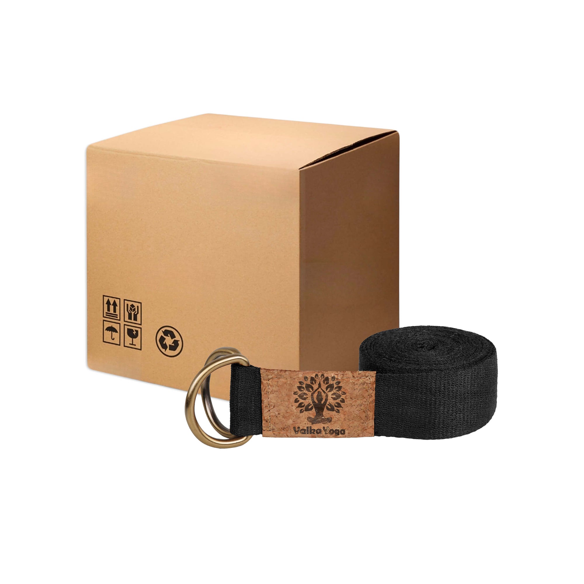 Black Yoga Straps Wholesale - Box of 10