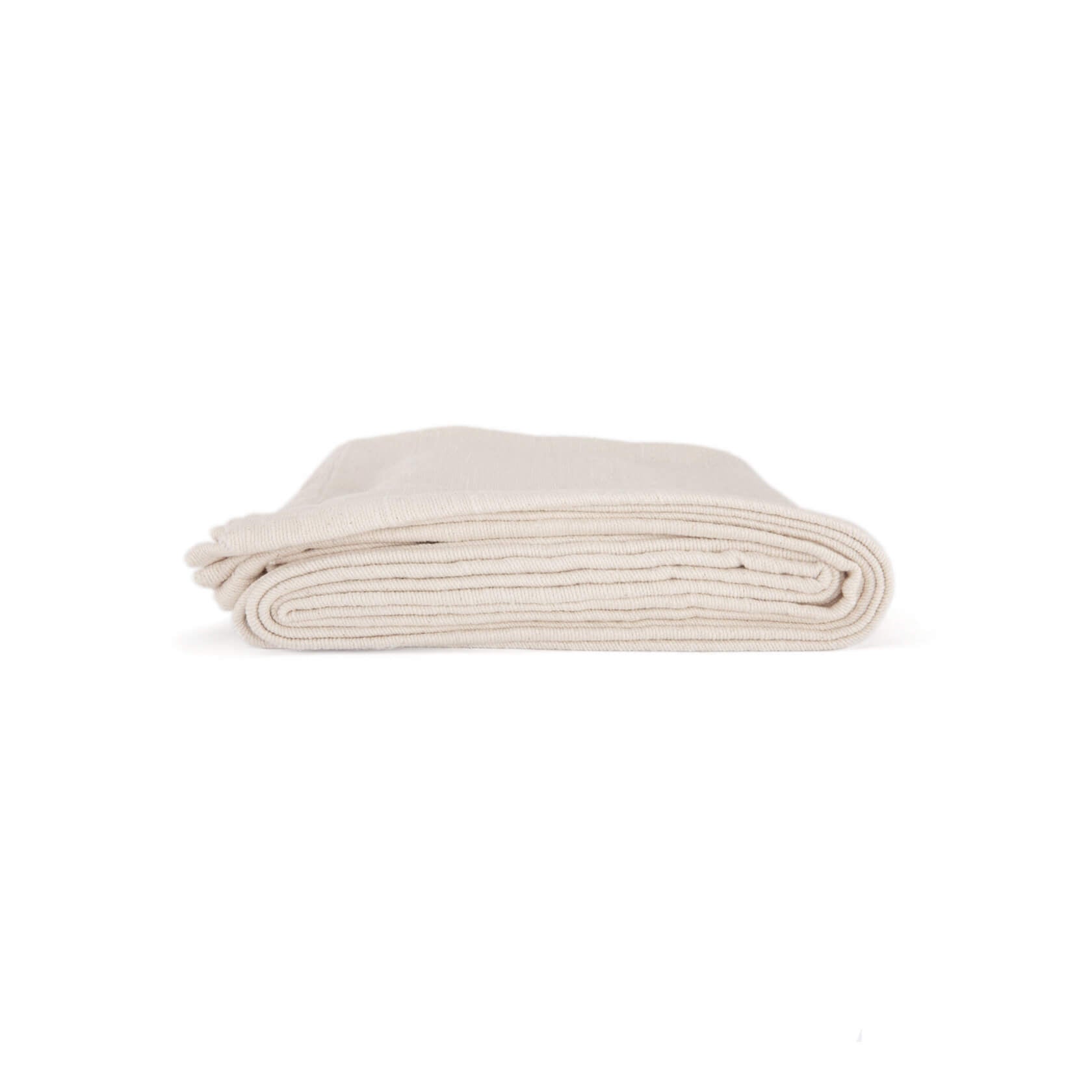 Folded cotton yoga blanket